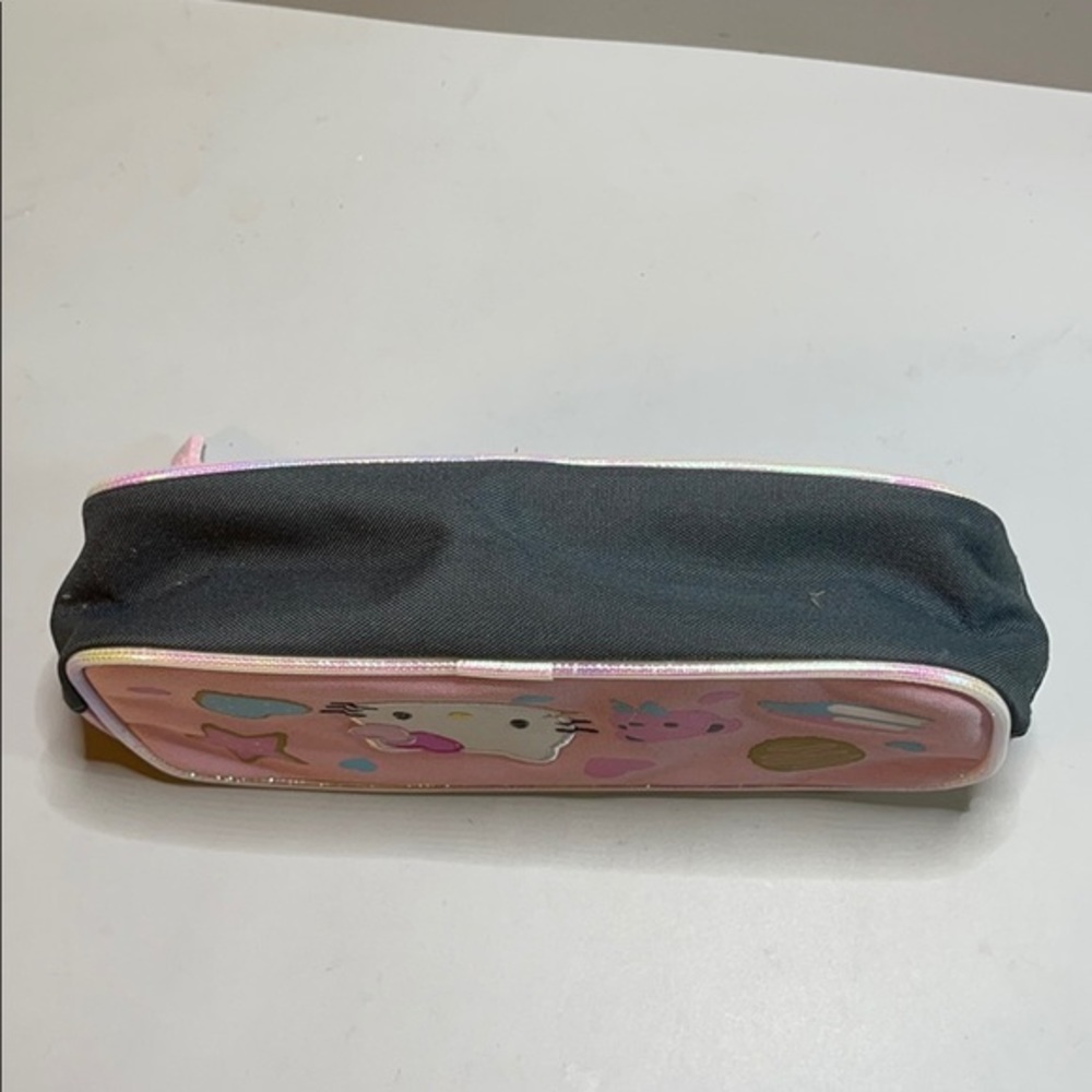 Sanrio Hello Kitty pink/gray pencil pouch - Picture 5 of 7